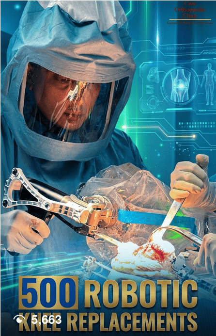 500 robotics knee replacements